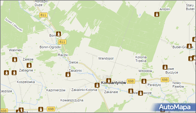 mapa Wandopol, Wandopol na mapie Targeo