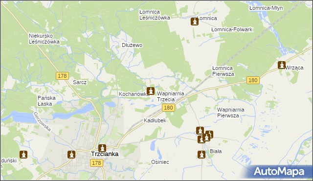 mapa Wapniarnia Trzecia, Wapniarnia Trzecia na mapie Targeo