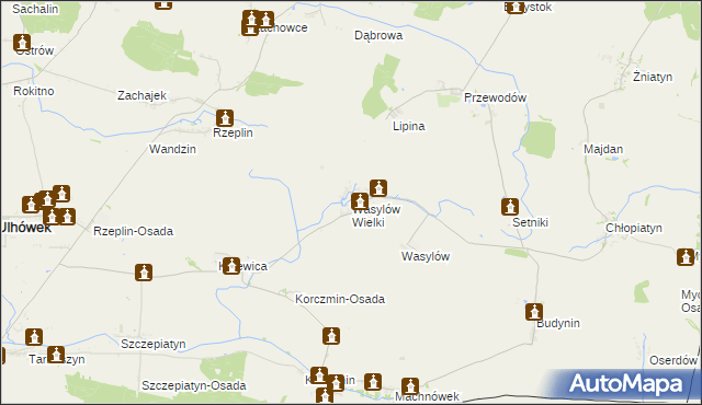 mapa Wasylów Wielki, Wasylów Wielki na mapie Targeo