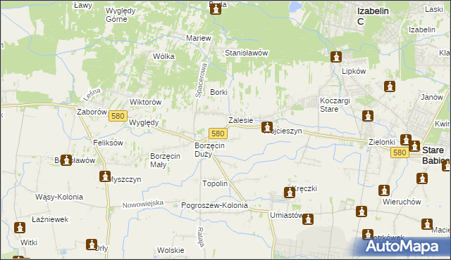 mapa Wierzbin, Wierzbin na mapie Targeo