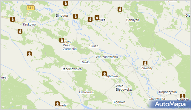 mapa Wierzchowizna, Wierzchowizna na mapie Targeo