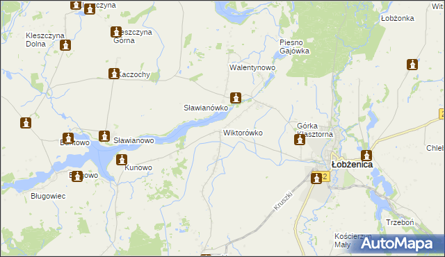 mapa Wiktorówko, Wiktorówko na mapie Targeo