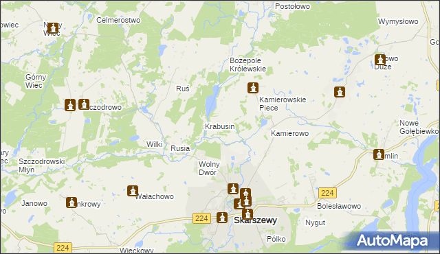 mapa Wilcze Góry, Wilcze Góry na mapie Targeo