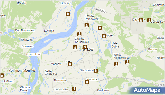 mapa Wilków powiat opolski, Wilków powiat opolski na mapie Targeo