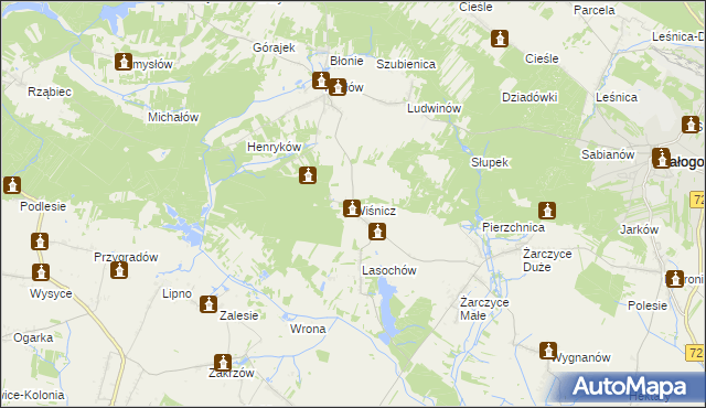 mapa Wiśnicz, Wiśnicz na mapie Targeo