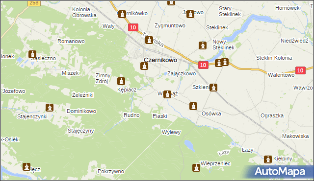 mapa Witowąż, Witowąż na mapie Targeo