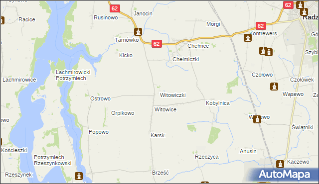 mapa Witowiczki, Witowiczki na mapie Targeo