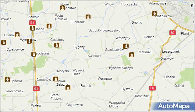 mapa Włosków, Włosków na mapie Targeo