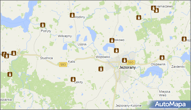 mapa Wójtówko, Wójtówko na mapie Targeo