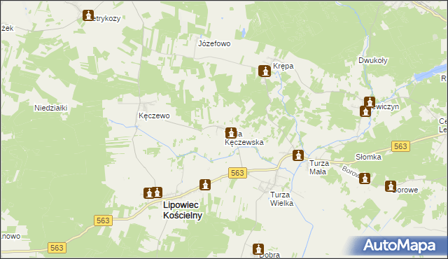 mapa Wola Kęczewska, Wola Kęczewska na mapie Targeo