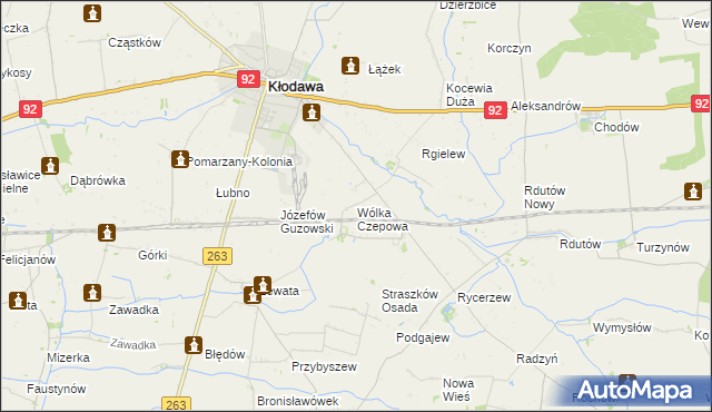 mapa Wólka Czepowa, Wólka Czepowa na mapie Targeo