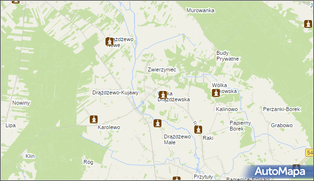 mapa Wólka Drążdżewska, Wólka Drążdżewska na mapie Targeo