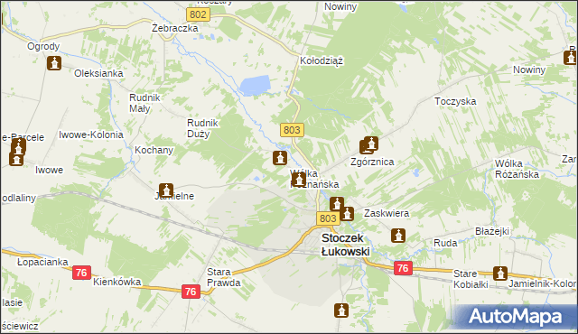 mapa Wólka Poznańska, Wólka Poznańska na mapie Targeo