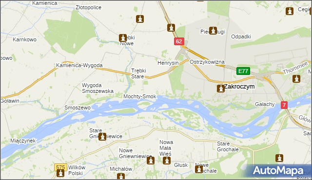 mapa Wólka Smoszewska, Wólka Smoszewska na mapie Targeo