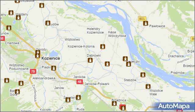 mapa Wólka Tyrzyńska, Wólka Tyrzyńska na mapie Targeo