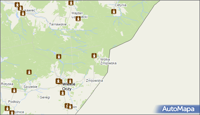 mapa Wólka Żmijowska, Wólka Żmijowska na mapie Targeo