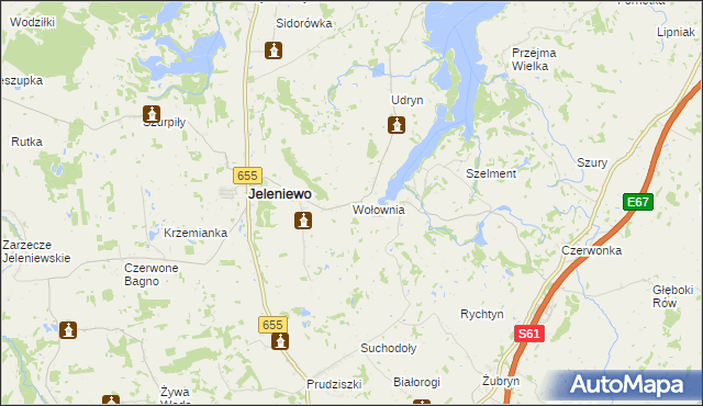 mapa Wołownia, Wołownia na mapie Targeo