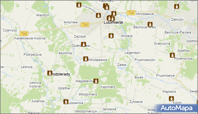 mapa Wygoda Mikołajewska, Wygoda Mikołajewska na mapie Targeo