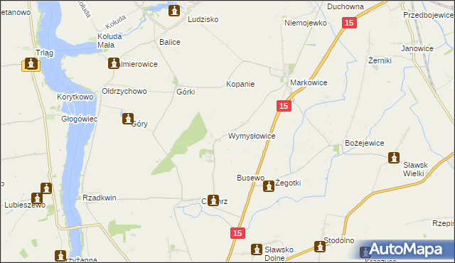 mapa Wymysłowice, Wymysłowice na mapie Targeo