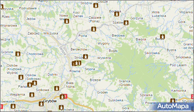 mapa Wyskitna, Wyskitna na mapie Targeo