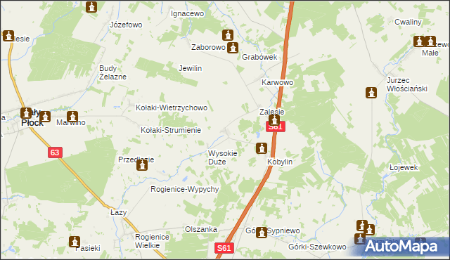 mapa Wysokie Małe, Wysokie Małe na mapie Targeo