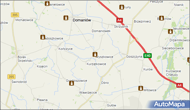 mapa Wyszkowice, Wyszkowice na mapie Targeo