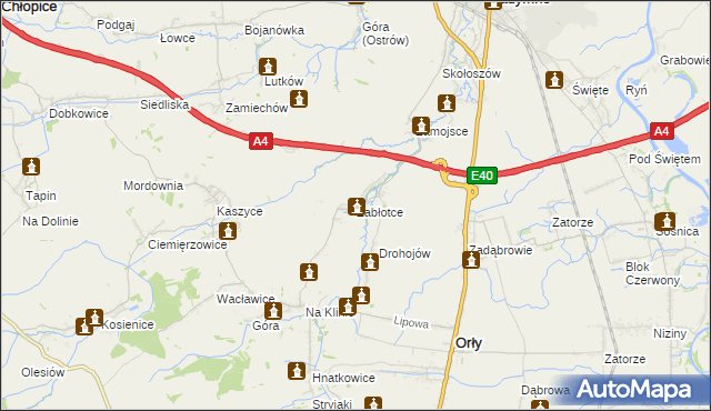 mapa Zabłotce gmina Radymno, Zabłotce gmina Radymno na mapie Targeo