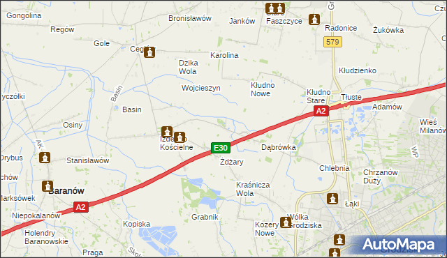 mapa Zabłotnia, Zabłotnia na mapie Targeo