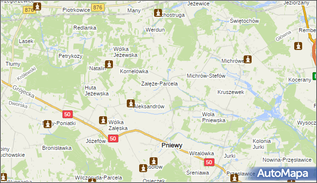 mapa Załęże Duże, Załęże Duże na mapie Targeo