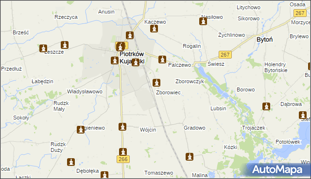 mapa Zborowiec, Zborowiec na mapie Targeo