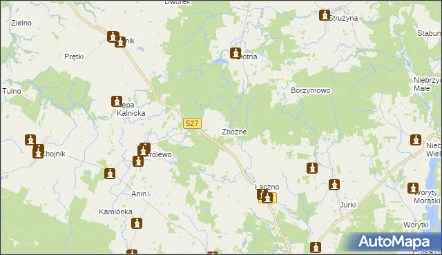 mapa Zbożne, Zbożne na mapie Targeo