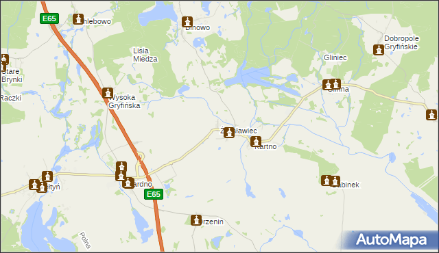 mapa Żelisławiec, Żelisławiec na mapie Targeo