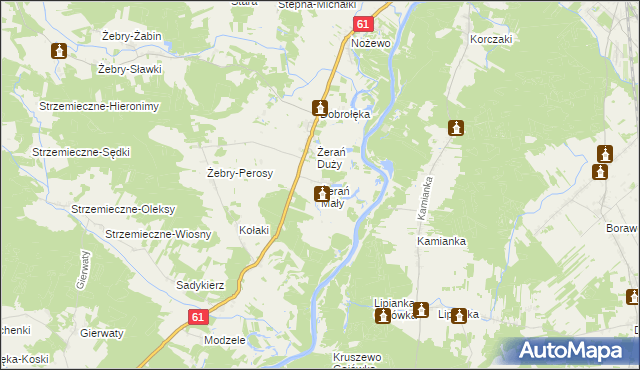 mapa Żerań Mały, Żerań Mały na mapie Targeo