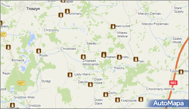 mapa Żmijewek-Mans, Żmijewek-Mans na mapie Targeo