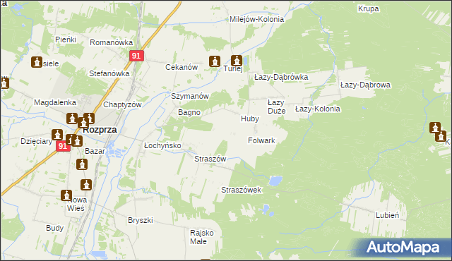 mapa Zmożna Wola, Zmożna Wola na mapie Targeo