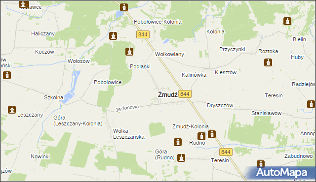 mapa Żmudź, Żmudź na mapie Targeo