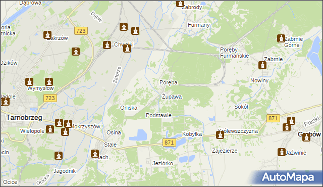 mapa Żupawa, Żupawa na mapie Targeo