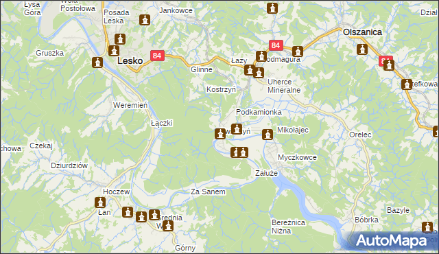 mapa Zwierzyń, Zwierzyń na mapie Targeo