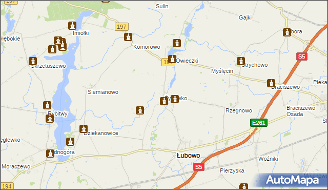 mapa Żydówko, Żydówko na mapie Targeo