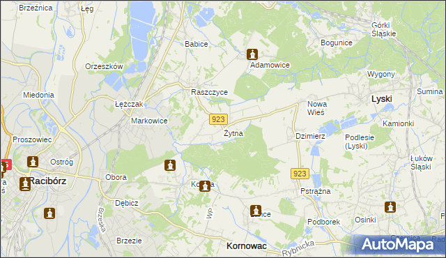 mapa Żytna, Żytna na mapie Targeo