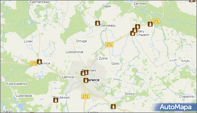 mapa Żytnik, Żytnik na mapie Targeo