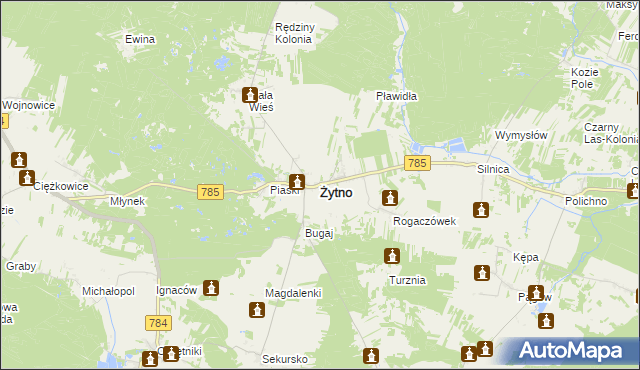 mapa Żytno, Żytno na mapie Targeo