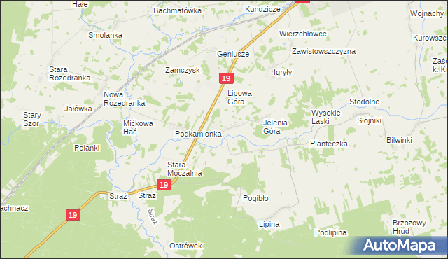 mapa Janowszczyzna, Janowszczyzna na mapie Targeo