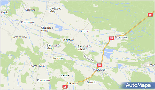 mapa Biedaszków Wielki, Biedaszków Wielki na mapie Targeo