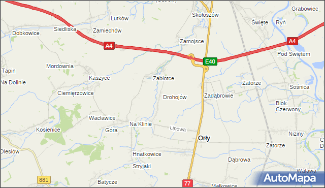 mapa Drohojów, Drohojów na mapie Targeo