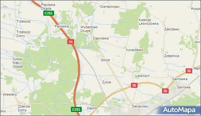 mapa Izbice, Izbice na mapie Targeo