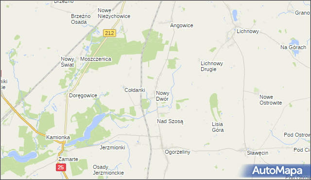 mapa Nowy Dwór gmina Chojnice, Nowy Dwór gmina Chojnice na mapie Targeo