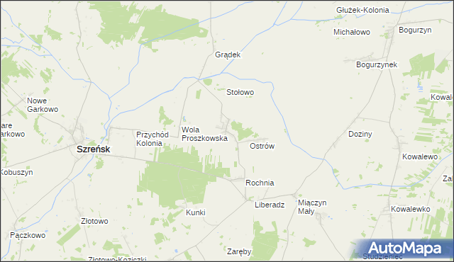 mapa Proszkowo, Proszkowo na mapie Targeo