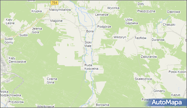 mapa Stoki Duże, Stoki Duże na mapie Targeo