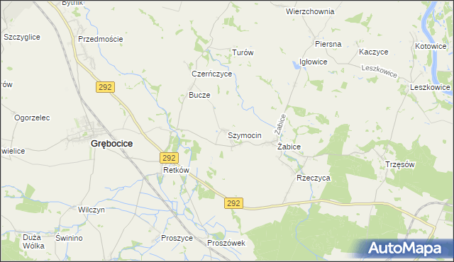 mapa Szymocin, Szymocin na mapie Targeo